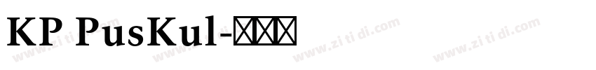 KP PusKul字体转换